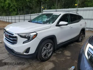 2020 GMC Terrain SLT z VIN 3GKALPEV9LL165176, wystawiony jako Copart lot #54274775 z przebiegiem 137 651 mil mil oraz Szkoda całkowita • Salvage title. Historia ofert i sprzedaży dostępna na DreamBid. Obrazek 1.