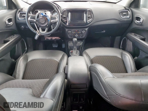 2021 Jeep Compass Altitude with VIN 3C4NJCBB2MT532314, listed as a Copart auction lot 57624295 with 55,329 mi miles and Salvage title. Bid and sale history available at DreamBid. Image 8.