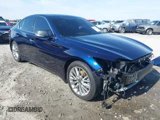 2021 Infiniti Q50 Luxe z VIN JN1EV7BP4MM706934, wystawiony jako IAAI lot #42079747 z przebiegiem 102 821 mil mil oraz . Historia ofert i sprzedaży dostępna na DreamBid. Obrazek 1.