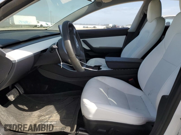 2019 Tesla Model 3 Long Range with VIN 5YJ3E1EB2KF195120, listed as a Copart auction lot 53129415 with 81,071 mi miles and Salvage Title. Bid and sale history available at DreamBid. Image 7.