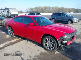 2015 Dodge Charger SXT with VIN 2C3CDXJG6FH754728, listed as a IAAI auction lot 41947562 with 191,286 mi miles. Bid and sale history available at carsss.com. Image 1.