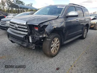 2016 Toyota Sequoia Platinum with VIN 5TDDY5G17GS134727, listed as a Copart auction lot 74923434 with 98,851 mi miles and Salvage Title. Bid and sale history available at carsss.com. Image 1.
