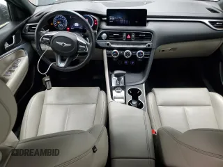 2023 Genesis G70 2.0T with VIN KMTG34TA1PU126969, listed as a Copart auction lot 65612834 with 37,359 mi miles and Salvage Title. Bid and sale history available at DreamBid. Image 8.