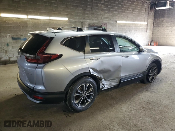 2021 Honda CR-V EX with VIN 2HKRW2H59MH652092, listed as a Copart auction lot 87620235 with 28,012 mi miles and Salvage Title. Bid and sale history available at carsss.com. Image 3.