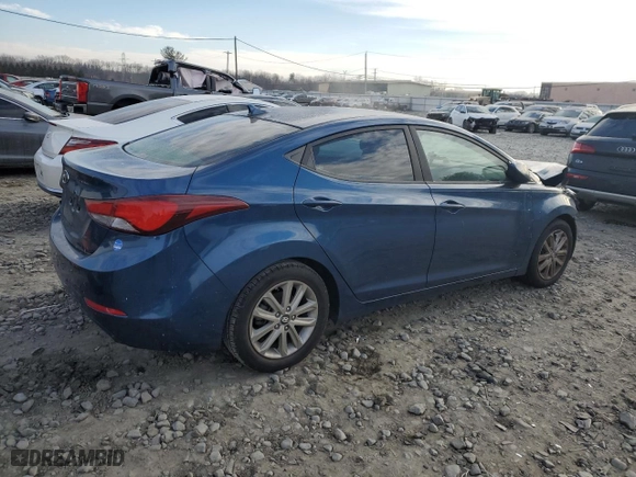 2014 Hyundai Elantra SE with VIN KMHDH4AE7EU117663, listed as a Copart auction lot 87698415 with 240,791 mi miles and Salvage Title. Bid and sale history available at carsss.com. Image 3.