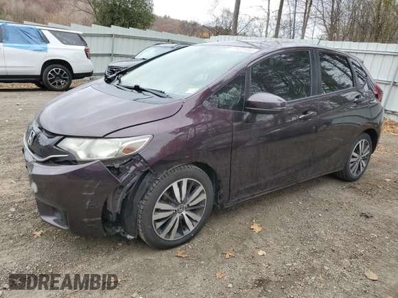 2017 Honda Fit EX-L with VIN JHMGK5H81HS017937, listed as a Copart auction lot 77972994 with 61,482 mi miles and Salvage Title. Bid and sale history available at DreamBid. Image 1.