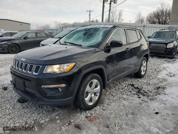 2019 Jeep Compass Latitude with VIN 3C4NJCBB5KT815013, listed as a Copart auction lot 44513075 with 48,948 mi miles and Clean Title. Bid and sale history available at carsss.com. Image 1.