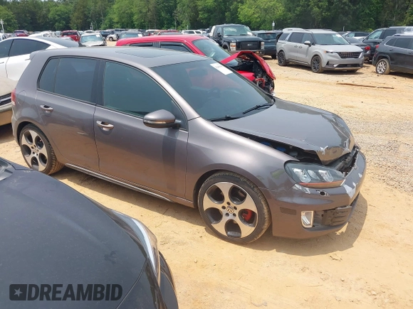 2012 Volkswagen GTI Autobahn with VIN WVWHD7AJ4CW247658, listed as a IAAI auction lot 42400106 with 169,577 mi miles and . Bid and sale history available at DreamBid. Image 1.
