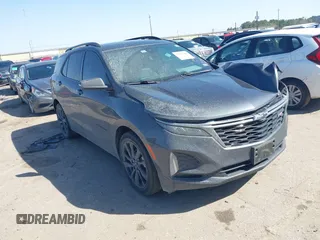 2022 Chevrolet Equinox RS with VIN 2GNAXMEV1N6148367, listed as a IAAI auction lot 41727988 with 73,991 mi miles and . Bid and sale history available at DreamBid. Image 1.