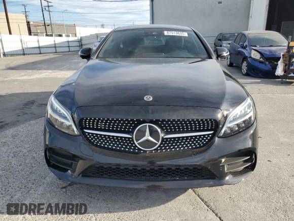 2022 Mercedes-Benz C 300 with VIN W1KWJ8DB9NG116139, listed as a Copart auction lot 87513635 with 15,397 mi miles and Salvage Title. Bid and sale history available at DreamBid. Image 5.