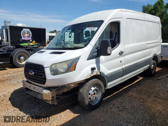 2015 Ford Transit Cargo with VIN 1FTNR2CM9FKA08696, listed as a Copart auction lot 57649205 with 427,477 mi miles and Salvage title. Bid and sale history available at DreamBid. Image 1.