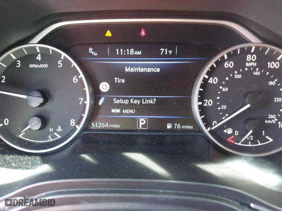 2017 Nissan Maxima SR with VIN 1N4AA6AP4HC456664, listed as a IAAI auction lot 42045759 with 51,264 mi miles. Bid and sale history available at carsss.com. Image 7.