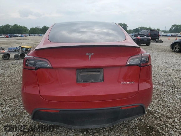 2022 Tesla Model Y Performance with VIN 7SAYGDEF8NF514662, listed as a Copart auction lot 60230305 with 81,926 mi miles and Salvage title. Bid and sale history available at DreamBid. Image 6.
