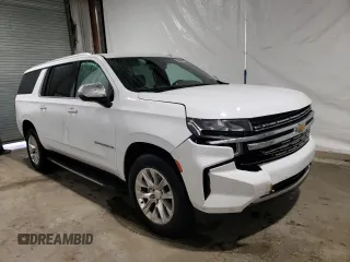 2022 Chevrolet Suburban Premier with VIN 1GNSKFKD5NR291546, listed as a Copart auction lot 51577074 with 47,656 mi miles and . Bid and sale history available at DreamBid. Image 4.