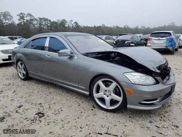 2010 Mercedes-Benz S-Class S 550 with VIN WDDNG7BB1AA350327, listed as a Copart auction lot 46412375 with 149,585 mi miles and Salvage Title. Bid and sale history available at carsss.com. Image 4.