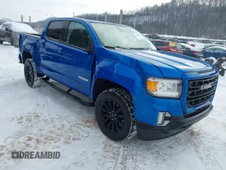 2021 GMC Canyon 4WD Elevation with VIN 1GTG6CEN9M1247181, listed as a IAAI auction lot 41285616 with 46,080 mi miles. Bid and sale history available at carsss.com. Image 1.