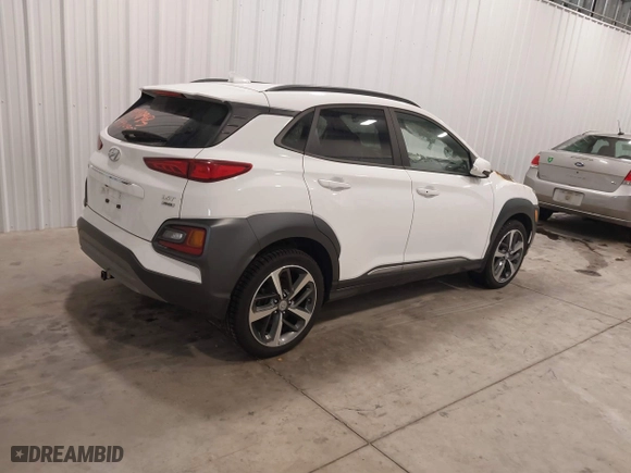 2021 Hyundai Kona Limited with VIN KM8K3CA56MU720134, listed as a IAAI auction lot 39990903 with 1 mi miles. Bid and sale history available at carsss.com. Image 4.