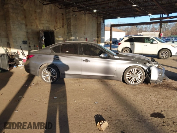 2020 Infiniti Q50 3.0t SPORT with VIN JN1EV7AR2LM252815, listed as a IAAI auction lot 41251310 with 48,117 mi miles. Bid and sale history available at carsss.com. Image 13.