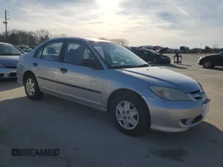 2004 Honda Civic VP with VIN 2HGES16344H616696, listed as a Copart auction lot 60273924 with 163,378 mi miles and Salvage title. Bid and sale history available at DreamBid. Image 4.