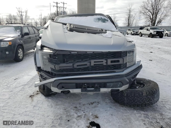 2022 Ford F-150 Raptor with VIN 1FTFW1RGXNFA83388, listed as a Copart auction lot 46278465 with 0 mi miles and Salvage Title. Bid and sale history available at carsss.com. Image 5.