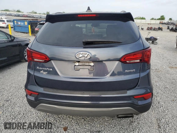 2017 Hyundai Santa Fe 2.4L with VIN 5NMZU3LB7HH026312, listed as a Copart auction lot 54841725 with 148,463 mi miles and Salvage title. Bid and sale history available at DreamBid. Image 6.