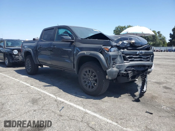 2024 Chevrolet Colorado 4WD Trail Boss with VIN 1GCPTEEK5R1144549, listed as a Copart auction lot 57279925 with 12,638 mi miles and Salvage title. Bid and sale history available at DreamBid. Image 4.