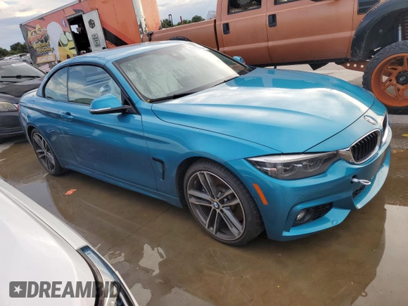 2018 BMW 4 Series 440i z VIN WBA4Z5C5XJEA32809, wystawiony jako Copart lot #73156684 z przebiegiem Nie podano mil oraz Szkoda całkowita • Salvage title. Historia ofert i sprzedaży dostępna na DreamBid. Obrazek 4.