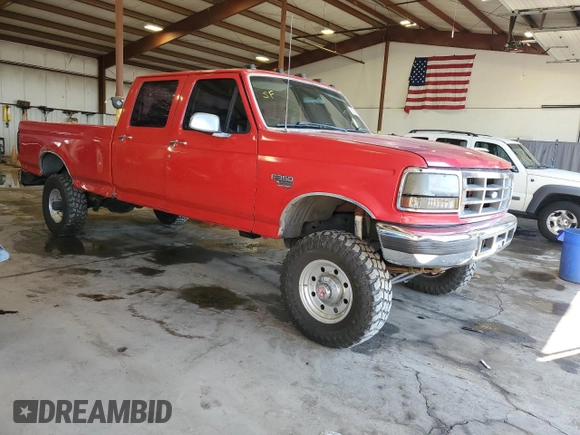 1997 Ford F-250 with VIN 1FTHF26FXVEB93213, listed as a Copart auction lot 56291275 with 283,697 mi miles and Salvage title. Bid and sale history available at DreamBid. Image 4.