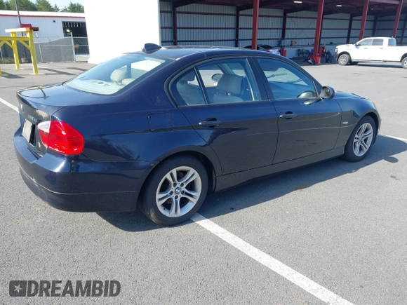 2008 BMW 3 Series 328xi with VIN WBAVC735X8KX92684, listed as a IAAI auction lot 42108049 with 275,323 mi miles. Bid and sale history available at carsss.com. Image 4.