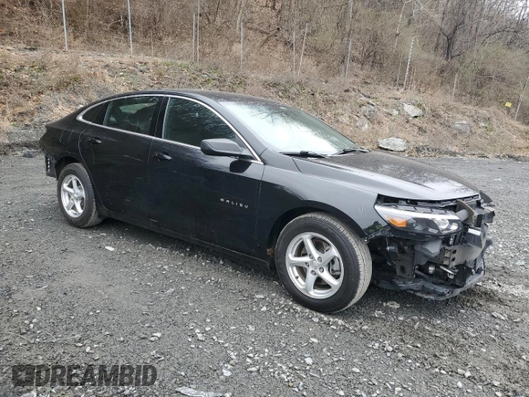 2017 Chevrolet Malibu LS with VIN 1G1ZB5ST2HF132975, listed as a Copart auction lot 52906185 with 50,519 mi miles and Salvage Title. Bid and sale history available at DreamBid. Image 4.