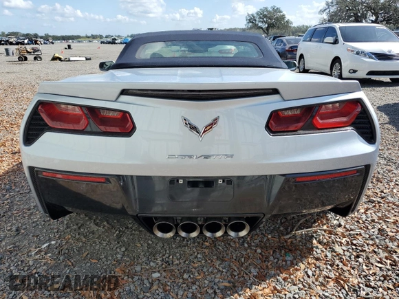 2017 Chevrolet Corvette Z51 2LT with VIN 1G1YK3D78H5109836, listed as a Copart auction lot 80411924 with 0 mi miles and Non Repairable. Bid and sale history available at carsss.com. Image 6.