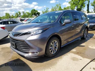 2021 Toyota Sienna XLE with VIN 5TDYSKFC3MS018859, listed as a Copart auction lot 55819654 with 89,399 mi miles and Salvage title. Bid and sale history available at DreamBid. Image 1.