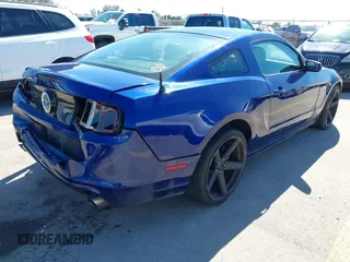 2014 Ford Mustang V6 with VIN 1ZVBP8AM8E5318735, listed as a IAAI auction lot 41848924 with 112,420 mi miles. Bid and sale history available at carsss.com. Image 4.