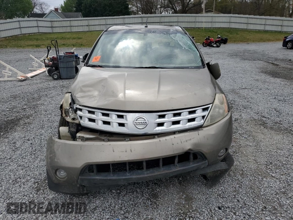 2003 Nissan Murano SL with VIN JN8AZ08W63W216184, listed as a Copart auction lot 49454375 with Not Provided miles and Salvage Title. Bid and sale history available at DreamBid. Image 5.
