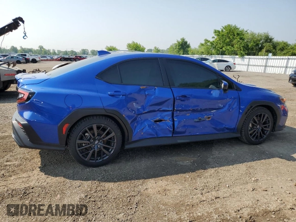 2024 Subaru WRX Premium with VIN JF1VBAH63R9814592, listed as a Copart auction lot 60297615 with 3,507 mi miles and Salvage title. Bid and sale history available at DreamBid. Image 3.