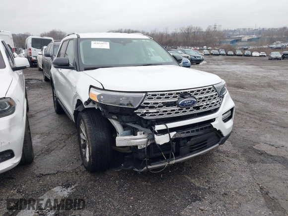 2021 Ford Explorer Limited with VIN 1FMSK8FH7MGB06002, listed as a IAAI auction lot 41452075 with 79,105 mi miles. Bid and sale history available at carsss.com. Image 1.