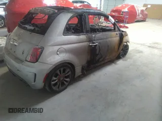 2014 FIAT 500 Abarth with VIN 3C3CFFJH8ET188493, listed as a IAAI auction lot 40751752 with 1 mi miles. Bid and sale history available at carsss.com. Image 4.