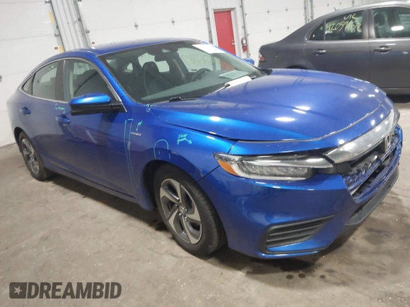 2019 Honda Insight EX z VIN 19XZE4F5XKE013870, wystawiony jako IAAI lot #42067167 z przebiegiem 77 668 mil mil oraz . Historia ofert i sprzedaży dostępna na DreamBid. Obrazek 1.