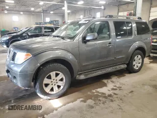 2007 Nissan Pathfinder SE with VIN 5N1AR18W47C604034, listed as a Copart auction lot 44003795 with 214,656 mi miles and Salvage Title. Bid and sale history available at carsss.com. Image 1.