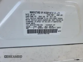 2023 Infiniti Q50 Sensory z VIN JN1EV7CP1PM512784, wystawiony jako Copart lot #49644675 z przebiegiem Nie podano mil oraz Nie do naprawy • Non repairable. Historia ofert i sprzedaży dostępna na DreamBid. Obrazek 13.