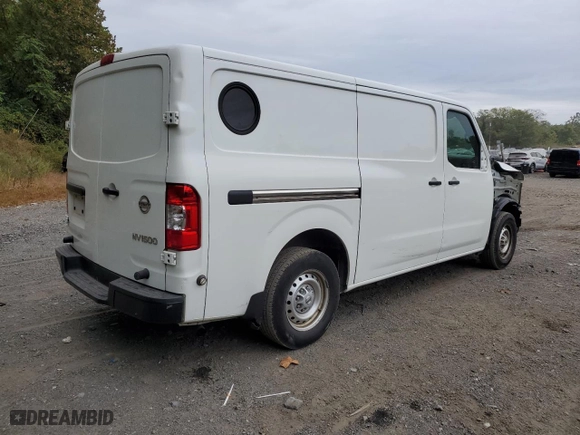 2020 Nissan NV Cargo SV with VIN 1N6BF0KM5LN806590, listed as a Copart auction lot 72589354 with 21130 miles and Salvage Title. Bid and sale history available at carsss.com. Image 3.