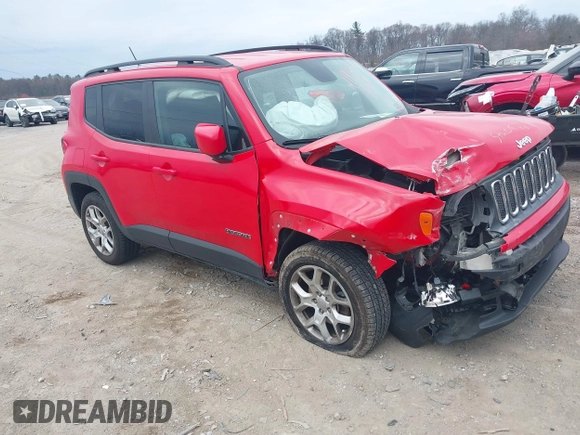 2017 Jeep Renegade Altitude z VIN ZACCJBBB9HPG33672, wystawiony jako IAAI lot #41912411 z przebiegiem 81 833 mil mil oraz . Historia ofert i sprzedaży dostępna na DreamBid. Obrazek 1.
