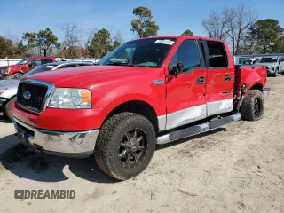 2006 Ford F-150 XLT with VIN 1FTPW04586KD74971, listed as a Copart auction lot 45681195 with 164,630 mi miles and Salvage Title. Bid and sale history available at carsss.com. Image 1.