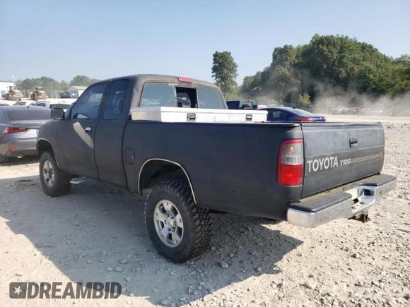 1997 Toyota T100 SR5 with VIN JT4UN24D8V0043620, listed as a Copart auction lot 86747534 with 185,470 mi miles and Salvage Title. Bid and sale history available at DreamBid. Image 2.