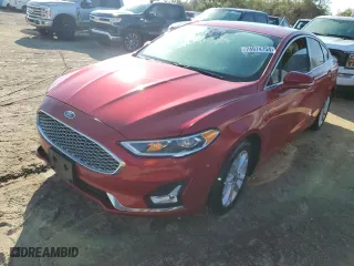 2020 Ford Fusion Plug-In Hybrid Titanium with VIN 3FA6P0SU4LR171351, listed as a Copart auction lot 74974754 with 0 mi miles and Salvage Title. Bid and sale history available at carsss.com. Image 1.