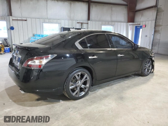 2013 Nissan Maxima S z VIN 1N4AA5AP9DC811543, wystawiony jako Copart lot #57460825 z przebiegiem 160 117 mil mil oraz Czysty tytuł • Clean title. Historia ofert i sprzedaży dostępna na DreamBid. Obrazek 3.