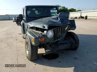 2003 Jeep Wrangler Sahara with VIN 1J4FA59S93P376775, listed as a Copart auction lot 53979415 with 93,995 mi miles and Salvage title. Bid and sale history available at DreamBid. Image 13.
