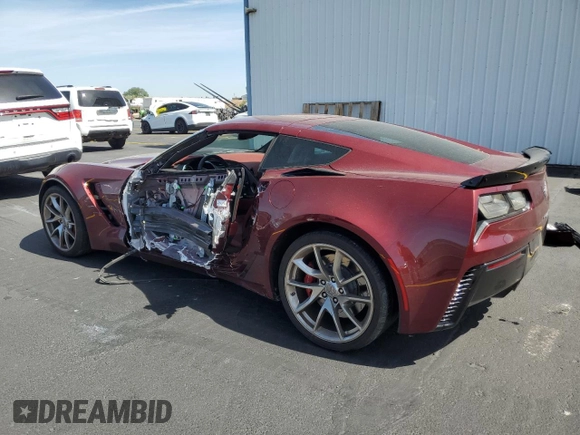 2016 Chevrolet Corvette Z06 3LZ with VIN 1G1YU2D68G5607531, listed as a Copart auction lot 58075825 with 16,283 mi miles and Salvage title. Bid and sale history available at DreamBid. Image 2.