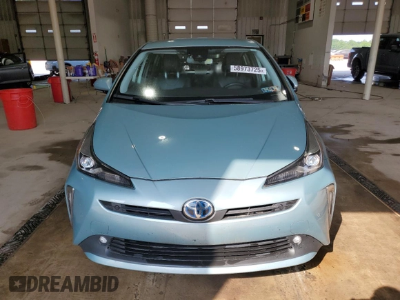 2020 Toyota Prius LE with VIN JTDL9RFU2L3013546, listed as a Copart auction lot 58973725 with 42,518 mi miles and Salvage title. Bid and sale history available at DreamBid. Image 5.