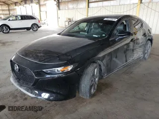 2023 Mazda 3 S Preferred with VIN JM1BPALM1P1612415, listed as a Copart auction lot 55233075 with 12,955 mi miles and Salvage title. Bid and sale history available at DreamBid. Image 1.